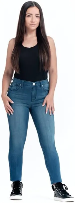 1822 Denim Women's Petite 26" Butter Mid-Rise Skinny Jeans