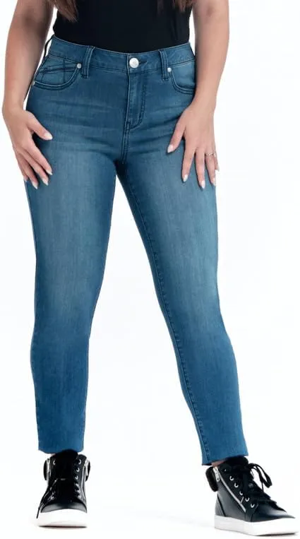 1822 Denim Women's Petite 26" Butter Mid-Rise Skinny Jeans
