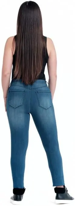 1822 Denim Women's Petite 26" Butter Mid-Rise Skinny Jeans