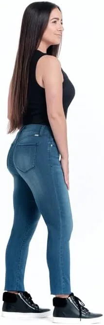 1822 Denim Women's Petite 26" Butter Mid-Rise Skinny Jeans