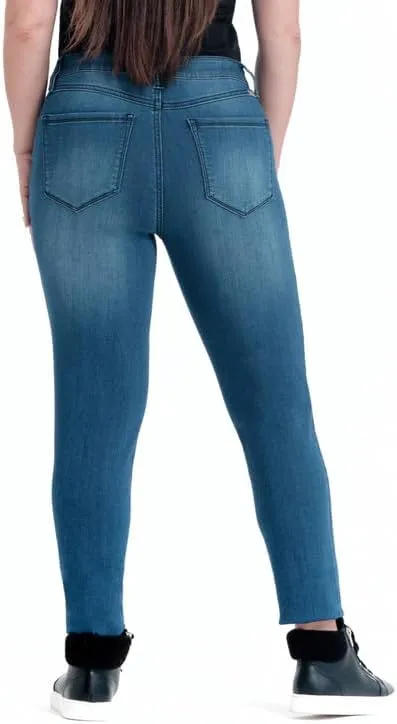 1822 Denim Women's Petite 26" Butter Mid-Rise Skinny Jeans