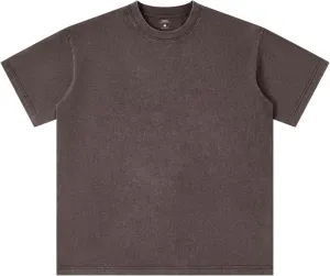 3PCS Vintage Heavyweight Cotton T Shirts for Men Oversized T Shirts for Women Unisex Acid Washed Tee