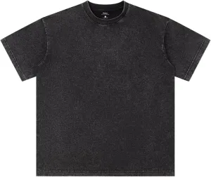 3PCS Vintage Heavyweight Cotton T Shirts for Men Oversized T Shirts for Women Unisex Acid Washed Tee