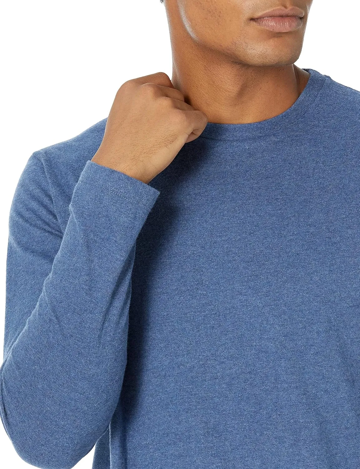 Amazon Essentials Men's Regular-Fit Crewneck T-Shirts, Long-Sleeve
