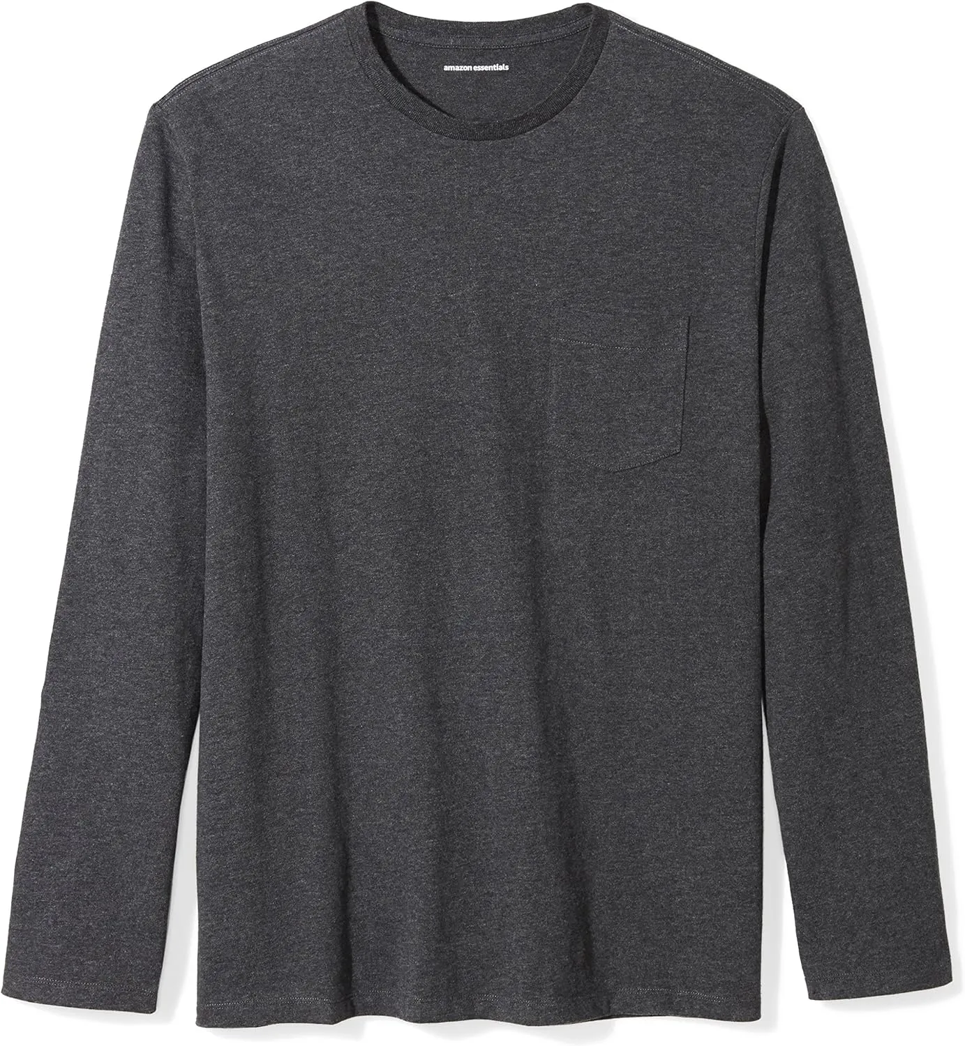 Amazon Essentials Men's Regular-Fit Crewneck T-Shirts, Long-Sleeve