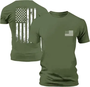 American Flag Shirts Men Fashion Crewneck 4th of July Patriotic Short Sleeve Tee Top Festival Casual Workout Clothes