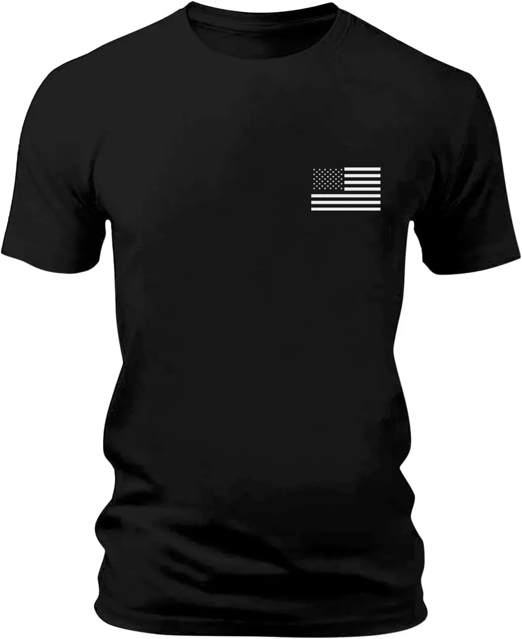 American Flag Shirts Men Fashion Crewneck 4th of July Patriotic Short Sleeve Tee Top Festival Casual Workout Clothes
