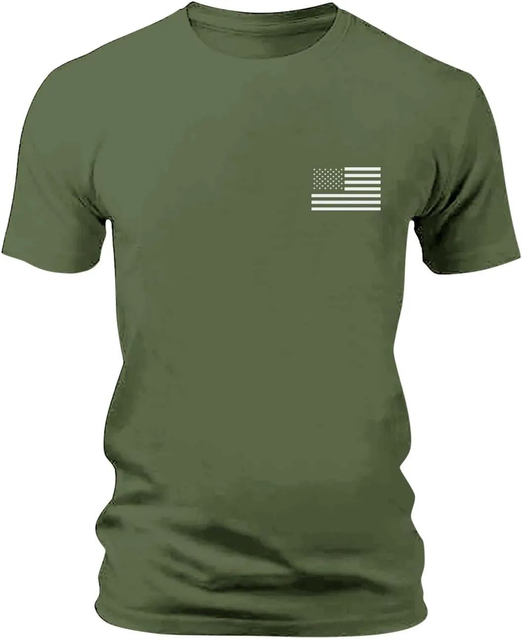 American Flag Shirts Men Fashion Crewneck 4th of July Patriotic Short Sleeve Tee Top Festival Casual Workout Clothes