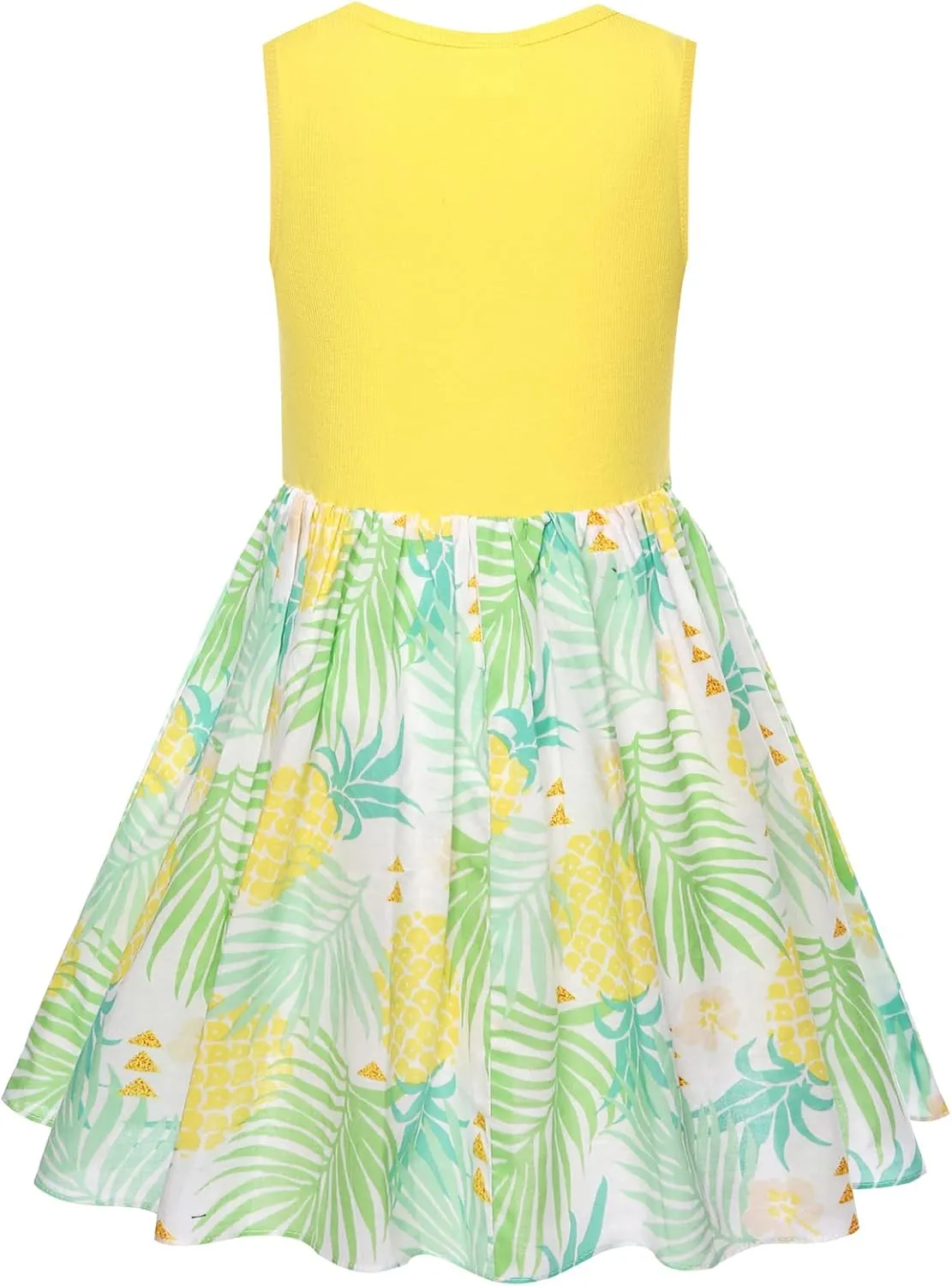 Bonny Billy Girl's Floral Print Cotton Beach Summer Tank Dresses