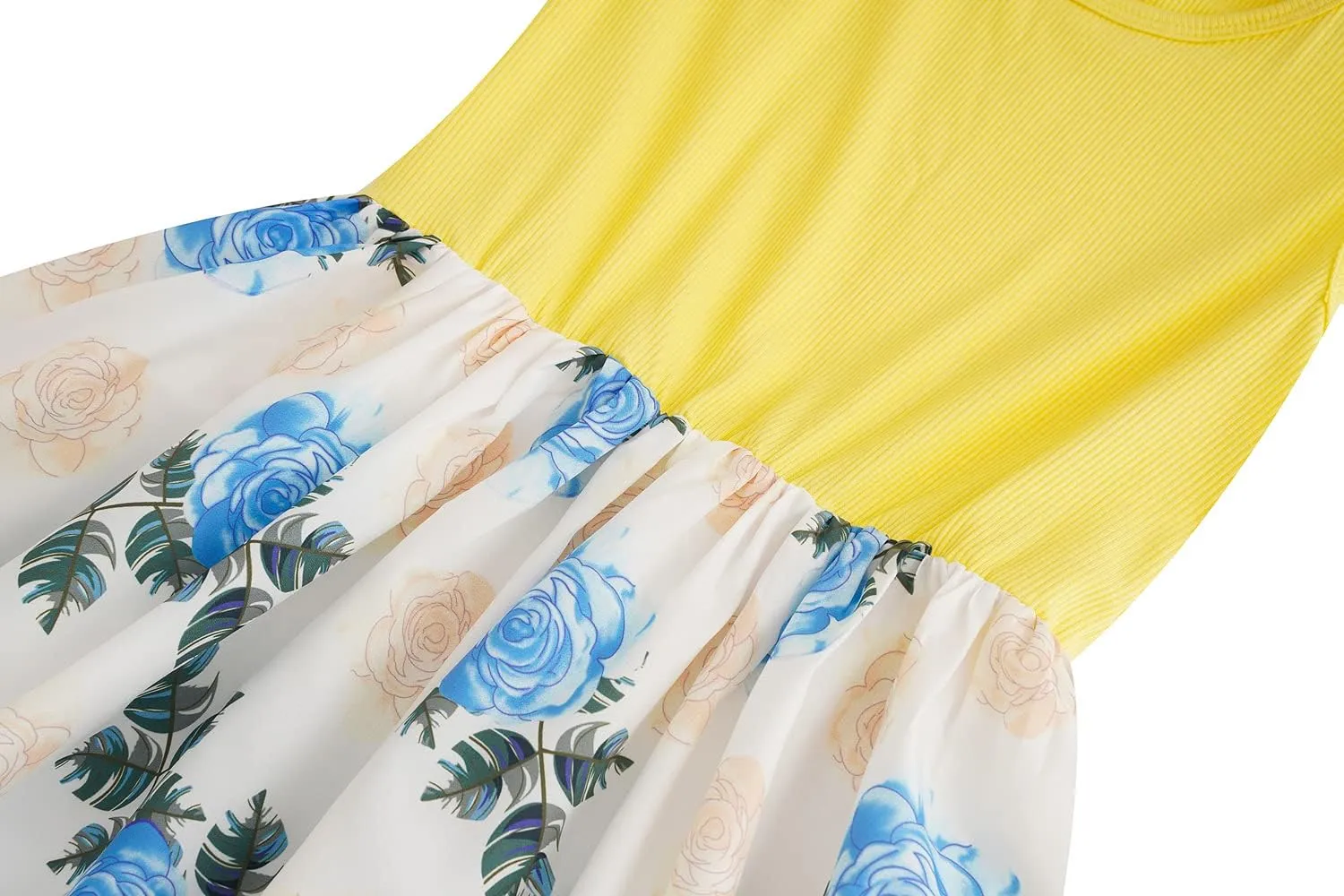 Bonny Billy Girl's Floral Print Cotton Beach Summer Tank Dresses
