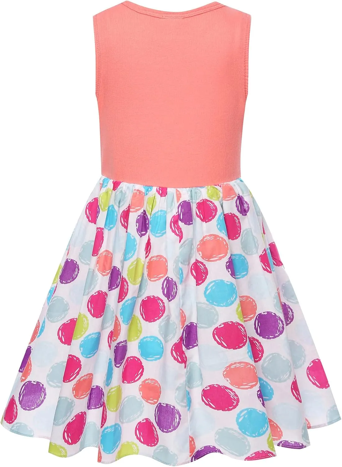 Bonny Billy Girl's Floral Print Cotton Beach Summer Tank Dresses