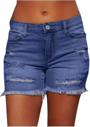 BOXIACEY Womens Denim Shorts Fashion Jean Shorts High Waist Stretchy Denim Shorts Casual Denim Shorts with Pockets