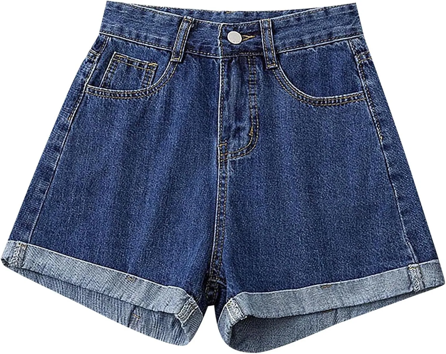 Butt Lifting Denim Shorts Women's High Waisted Stretchy Ripped Jean Shorts Distressed Fringe Jeans Shorts