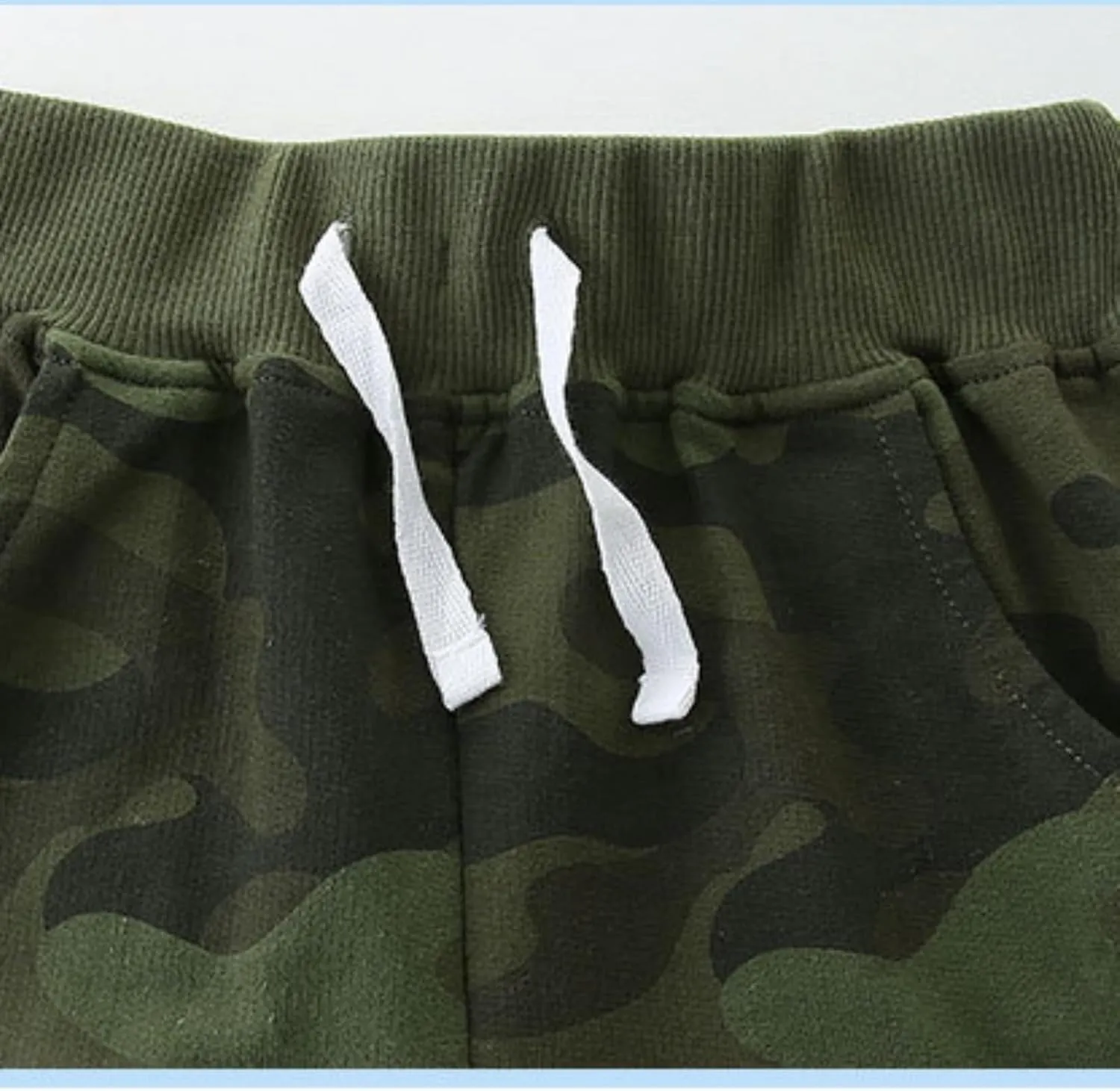 Camouflage Athletic Shorts for Girls Boys Running Gym Workout Shorts for Kids, Activewear Drawstring Baby Girl Outfits