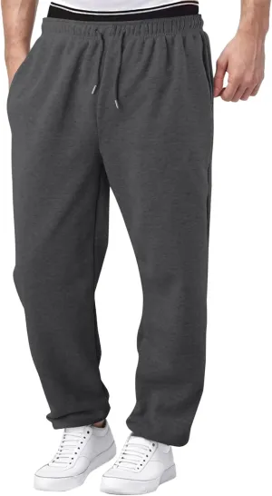 Cargo Work Pant Men's Twill Casual Pull-On Pants Gym Yoga Sweatpants Multiple Pockets Baggy Joggers Sweat Pant