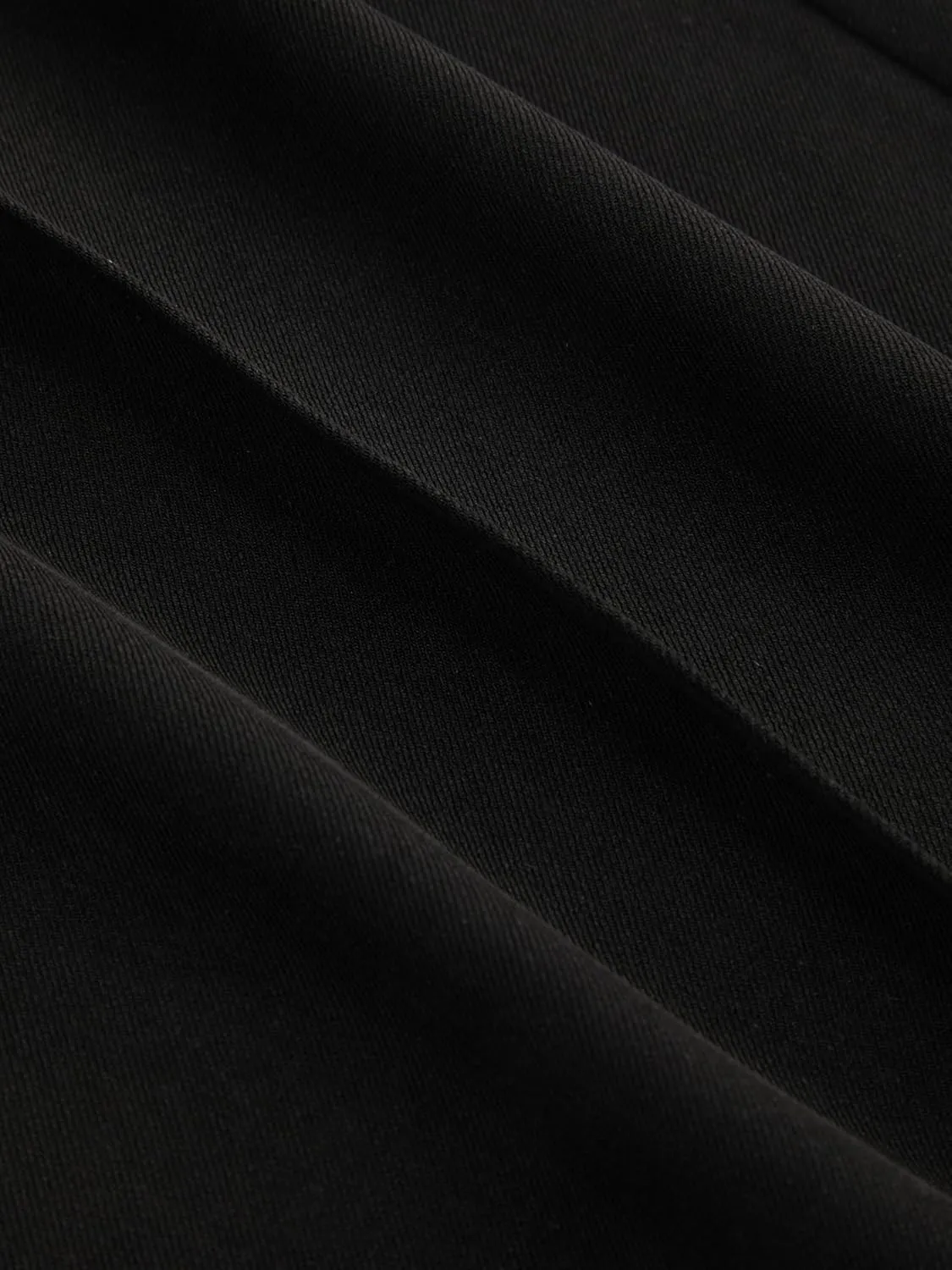 CIDER Mid Rise Elastic Waist Pocket Pleated Straight Leg Trousers