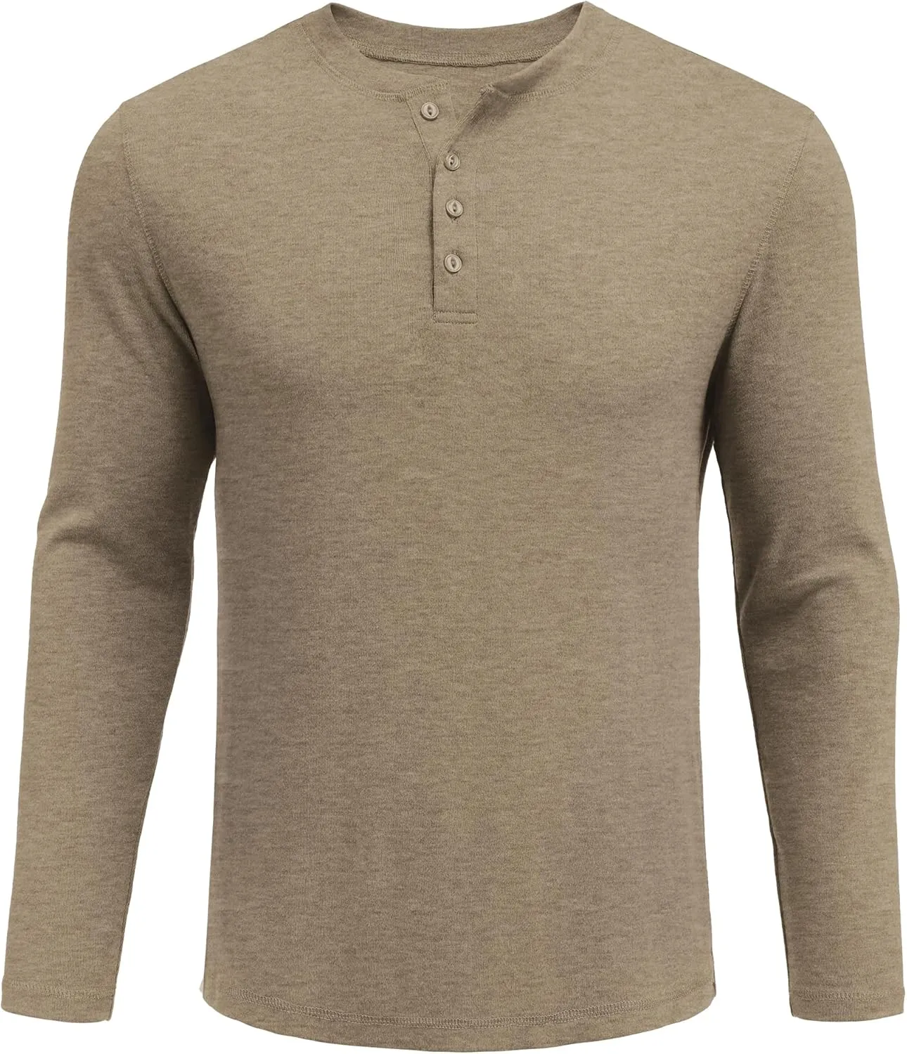 COOFANDY Mens Henley Shirts Long Sleeve Fashion Tee Shirts Slim Fit 4 Buttons T-Shirts Casual Basic Pullover Top