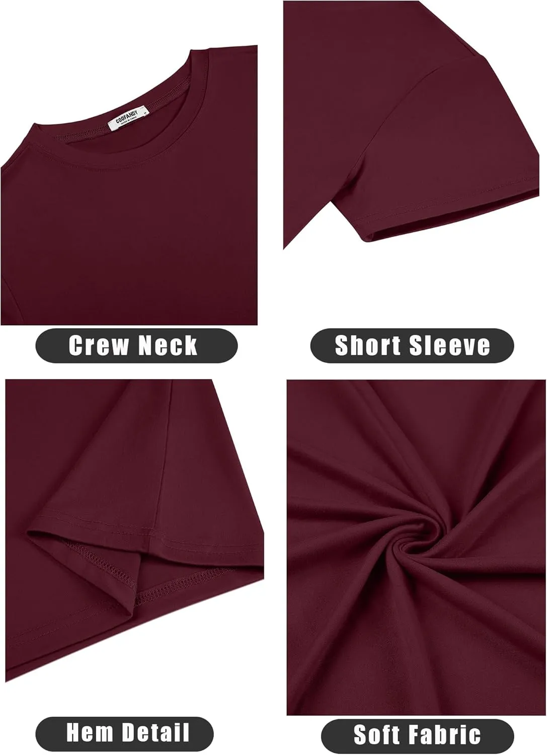 COOFANDY Men's Short Sleeve T-Shirts Crew Neck Casual Summer T Shirts 1-3 Pack Basic Tee Shirt