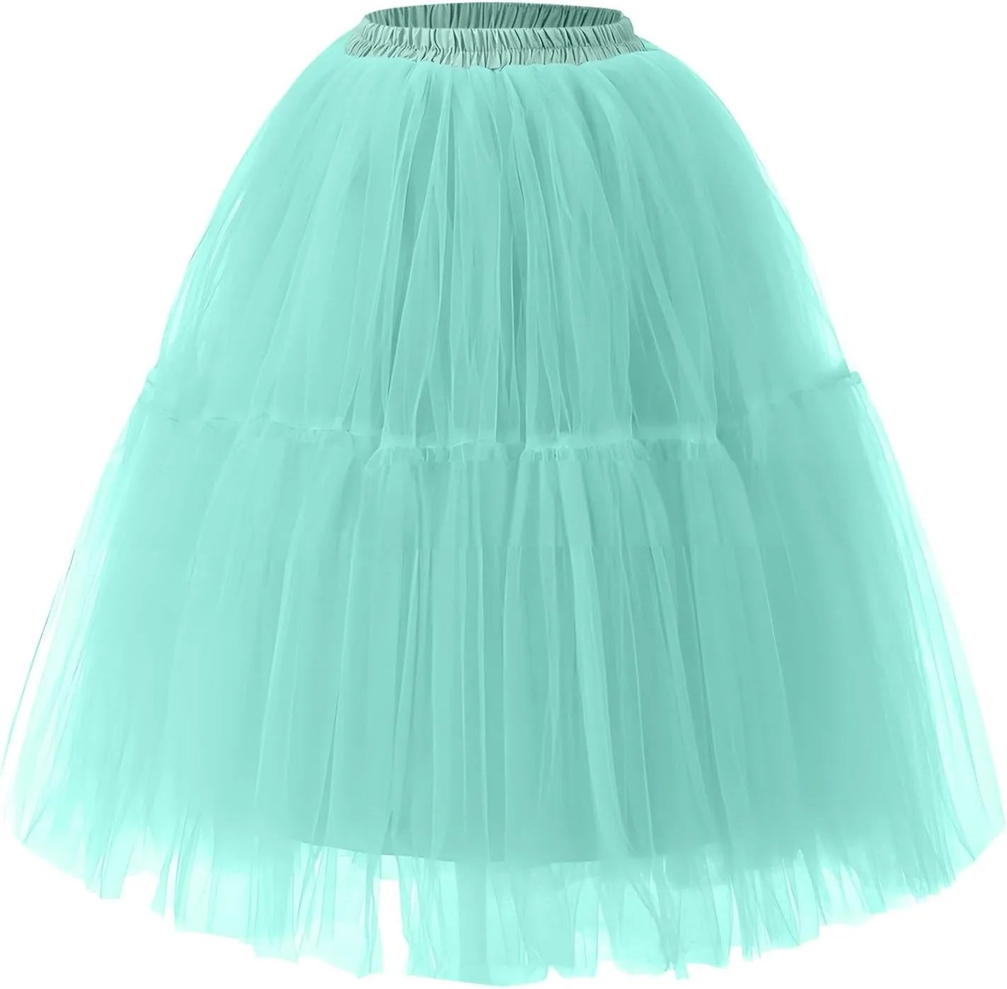 Cute Tutu Skirt for Women Elastic Dance Skirts Tulle Ballet Tutu Fashion Costume Bottoms for Festival Cosplay