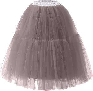 Cute Tutu Skirt for Women Elastic Dance Skirts Tulle Ballet Tutu Fashion Costume Bottoms for Festival Cosplay
