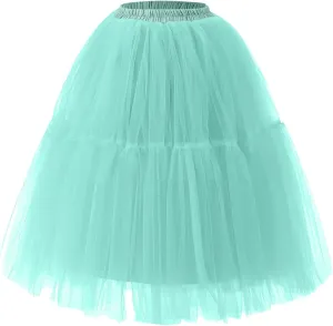 Cute Tutu Skirt for Women Elastic Dance Skirts Tulle Ballet Tutu Fashion Costume Bottoms for Festival Cosplay