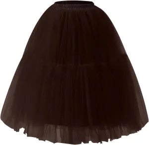 Cute Tutu Skirt for Women Elastic Dance Skirts Tulle Ballet Tutu Fashion Costume Bottoms for Festival Cosplay