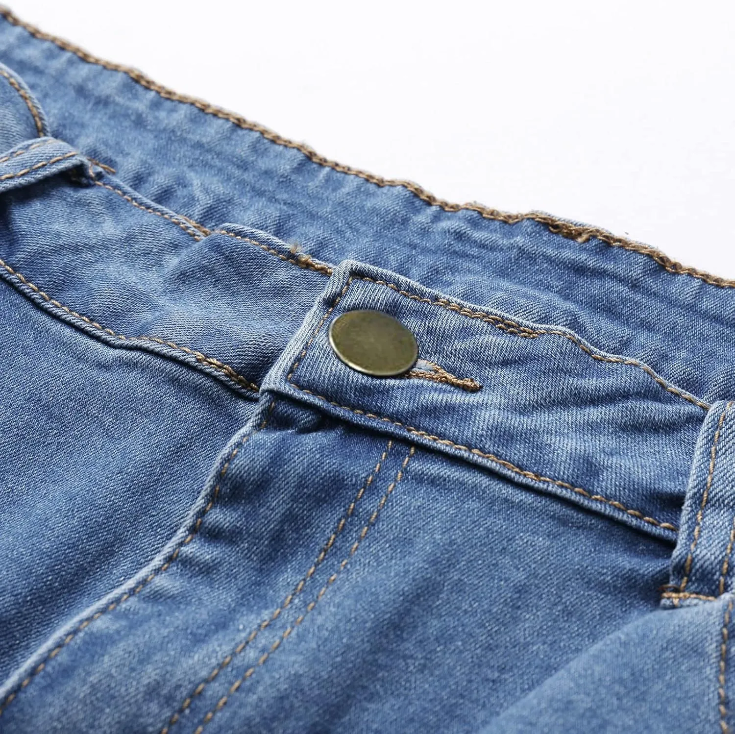 Denim Shorts for Women High Waisted Stretchy Jean Shorts Distressed Summer Shorts Cut Off Denim Jean Shorts