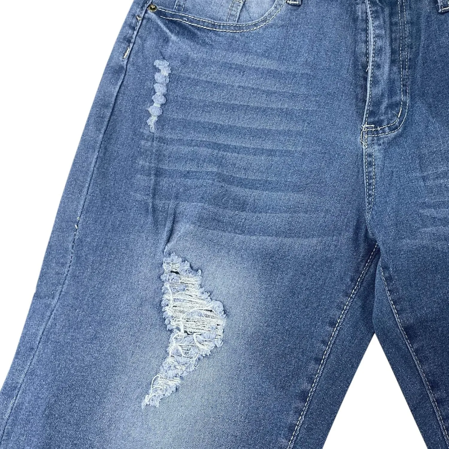 Denim Shorts for Women High Waisted Stretchy Jean Shorts Distressed Summer Shorts Cut Off Denim Jean Shorts