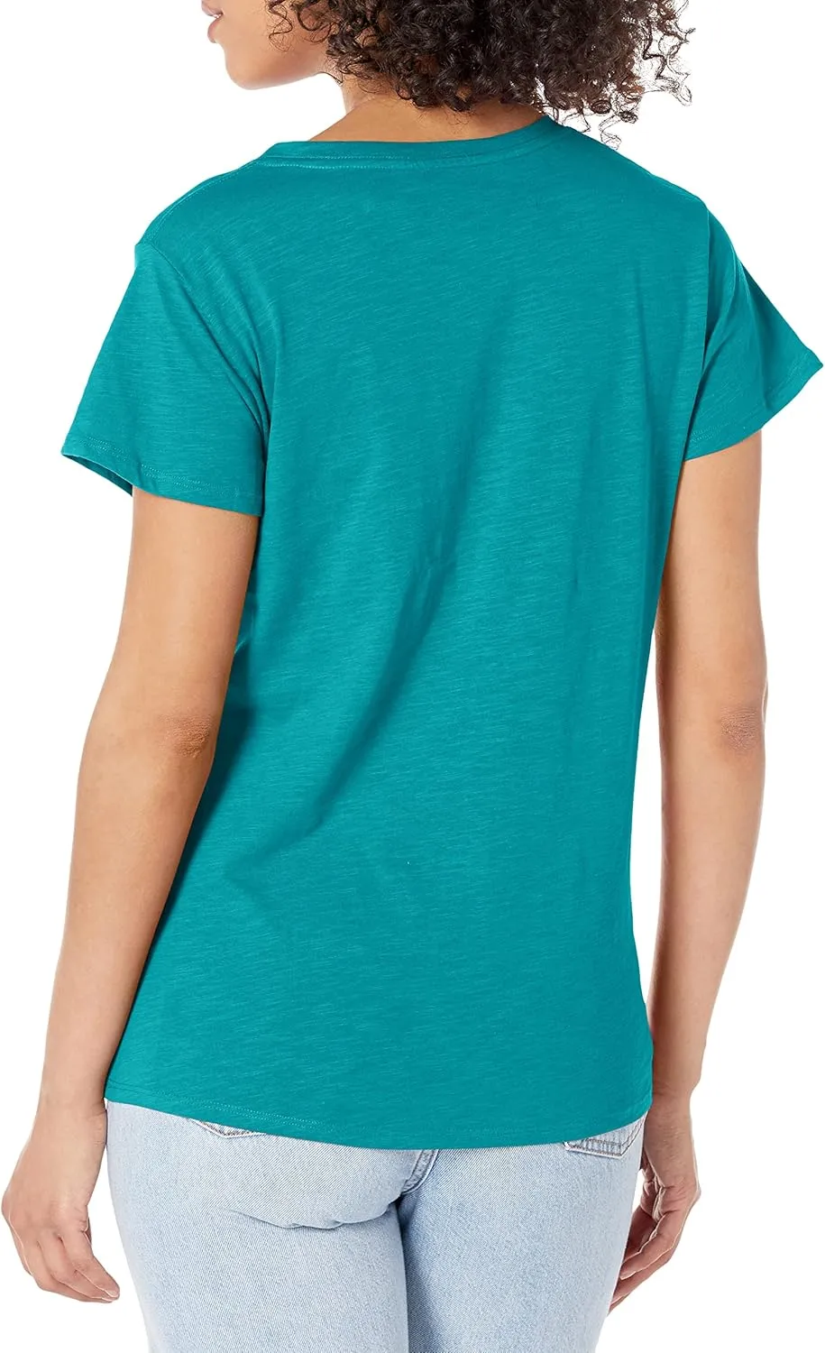 Dickies Women's Plus Size Short Sleeve V-Neck T-Shirt