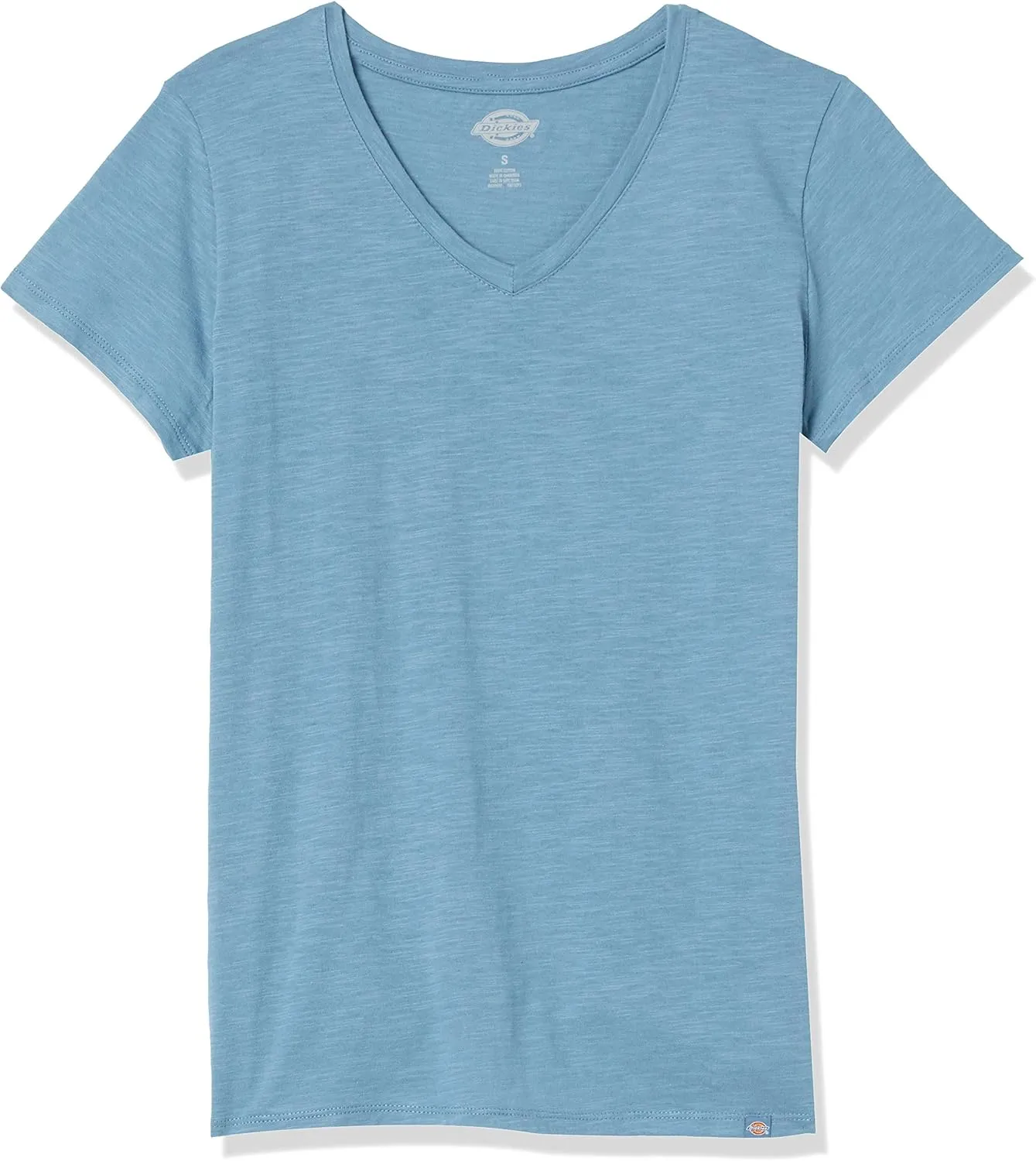 Dickies Women's Plus Size Short Sleeve V-Neck T-Shirt