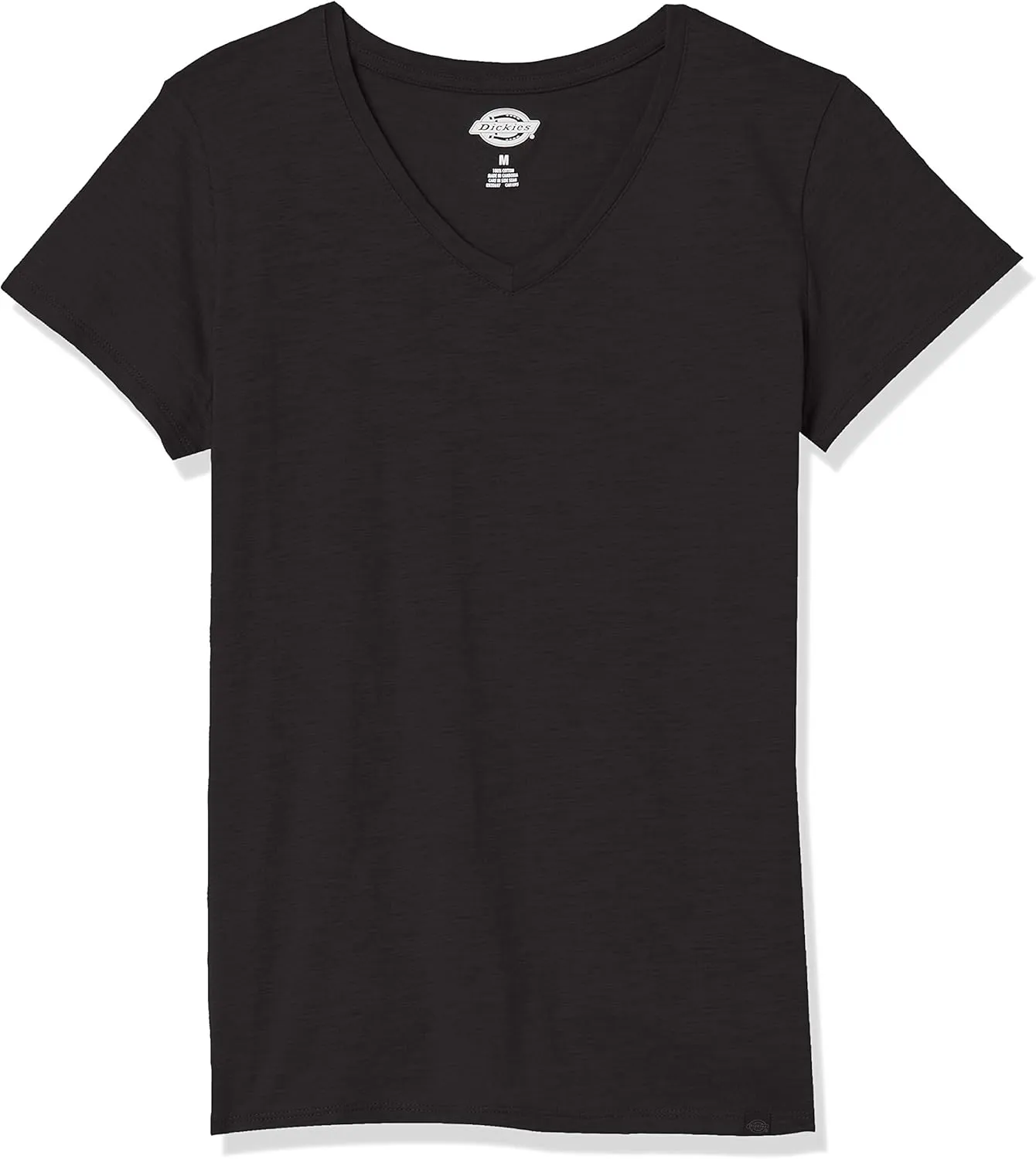 Dickies Women's Plus Size Short Sleeve V-Neck T-Shirt