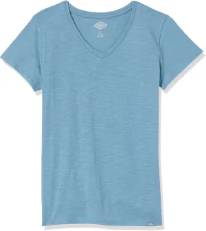 Dickies Women's Plus Size Short Sleeve V-Neck T-Shirt