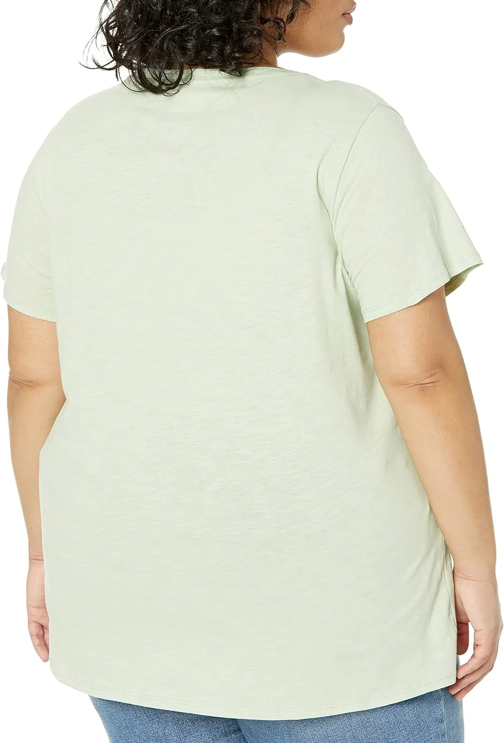 Dickies Women's Plus Size Short Sleeve V-Neck T-Shirt
