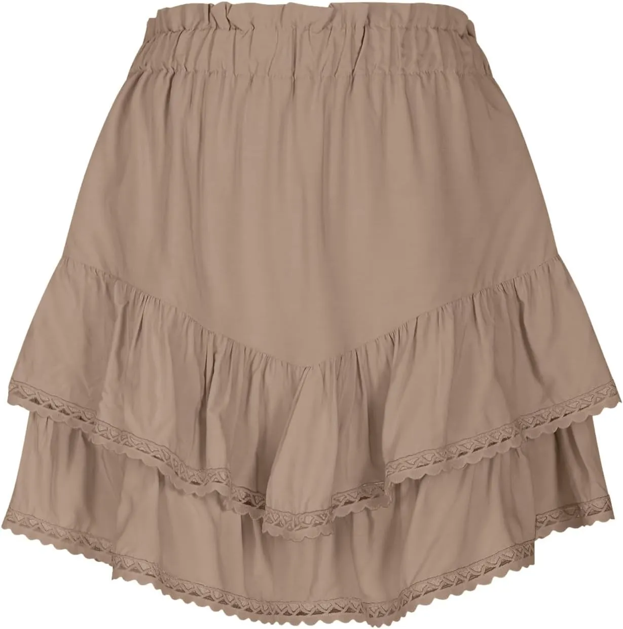 Flowy Shorts for Women Casual Beach Vacation Ruffle Layered Tiered Skorts High Waist Mini Skirts Golf Tennis Skirt