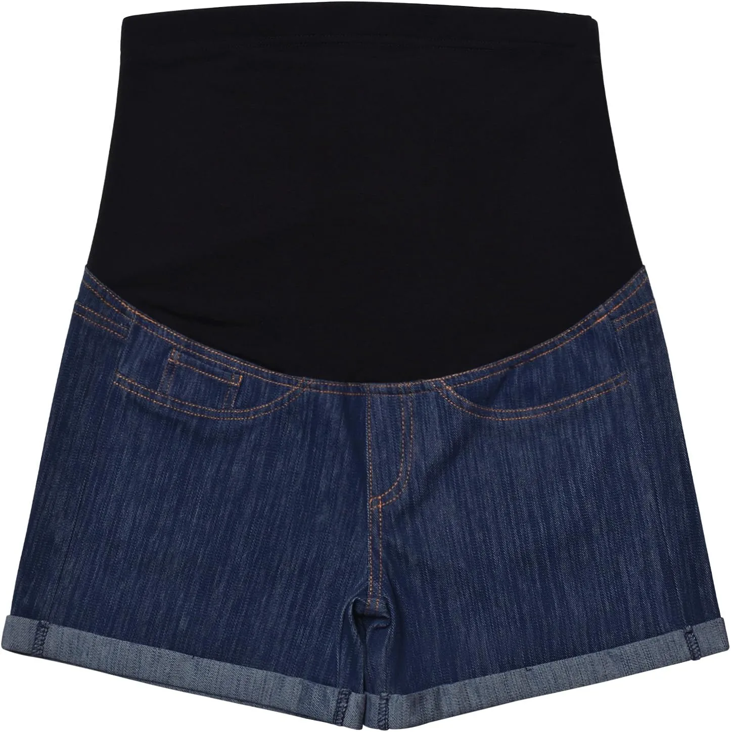 GINKANA Maternity Denim Shorts Cotton Lounge Over Bump Pregnancy Shorts Summer Linen Pants