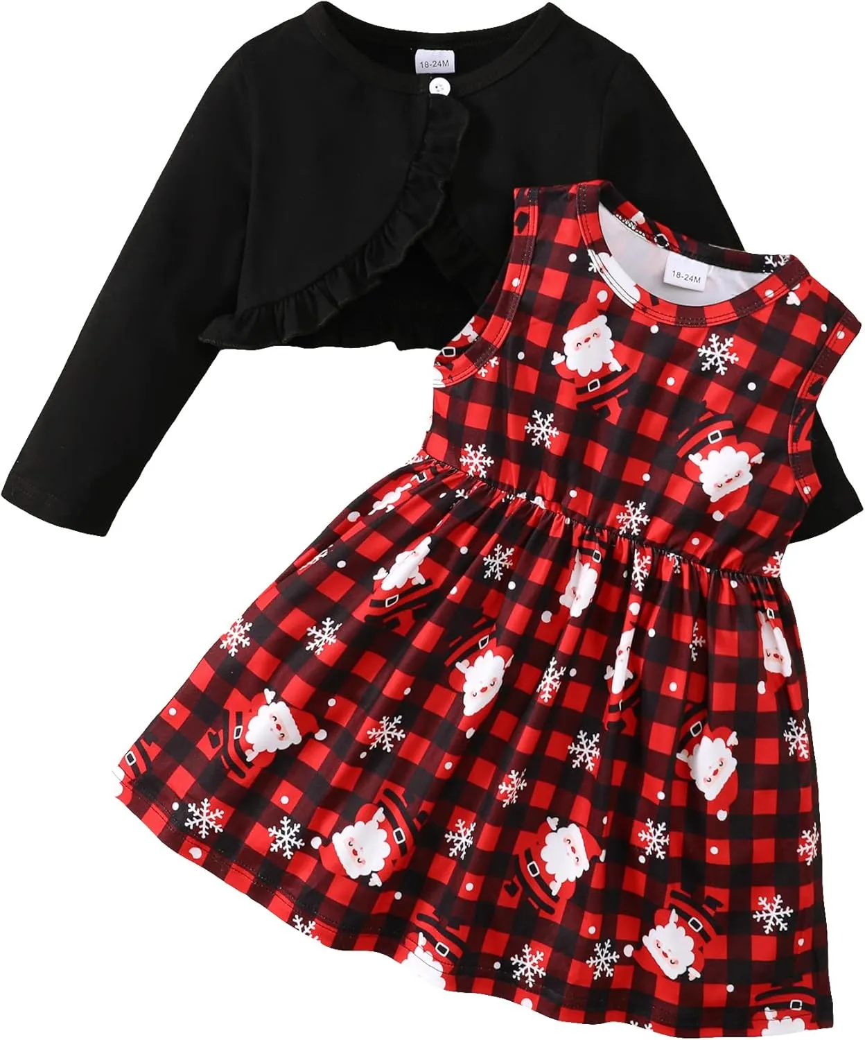 Girls Dress and Cardigan Sleeveless Floral Print Tank Dresses and Bolero Shrug 2 Piece Kids Girl Spring Outfit