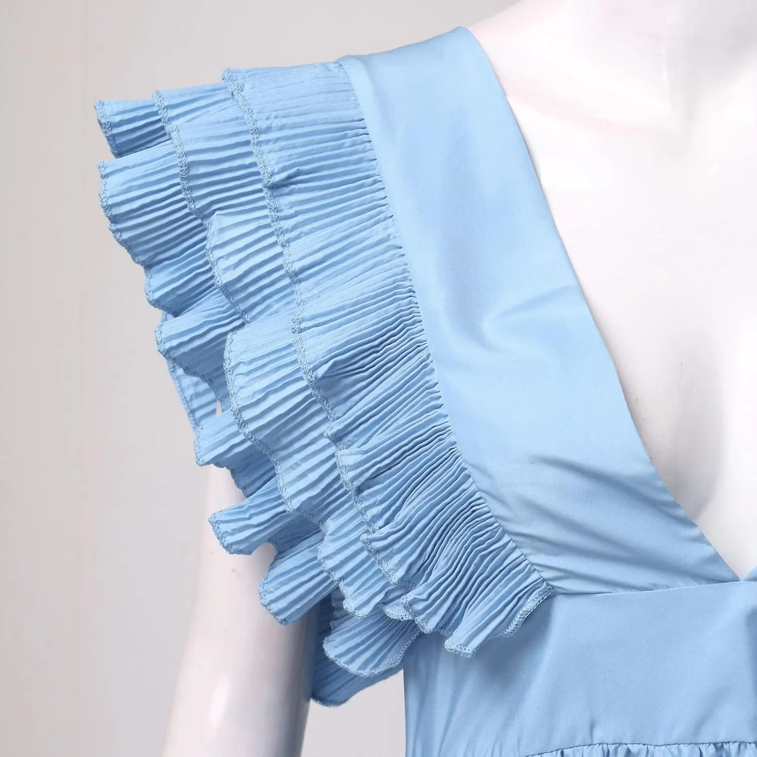 Gowns for Short Women Sleeve Tiered Midi Dress Tie Waist A Line Long Party Dress Cocktail Formal Dresses for