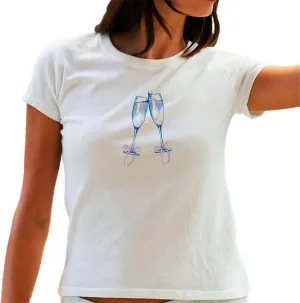Graphic Baby Tee Tops for Women Short Sleeve Vintage Coquette Print Slim Crop Top Party Club T-Shirt 00S Streetwear