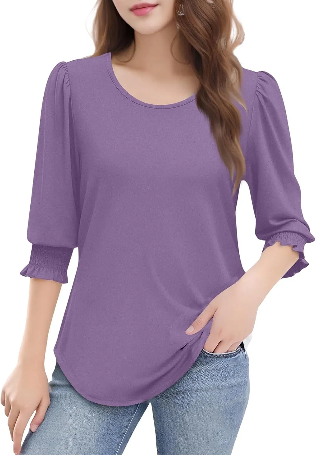 Half Sleeve T Shirts for Women Cute Tops Fashion Business Casual T Shirts Workout Clothes Trendy Vacation Outfits