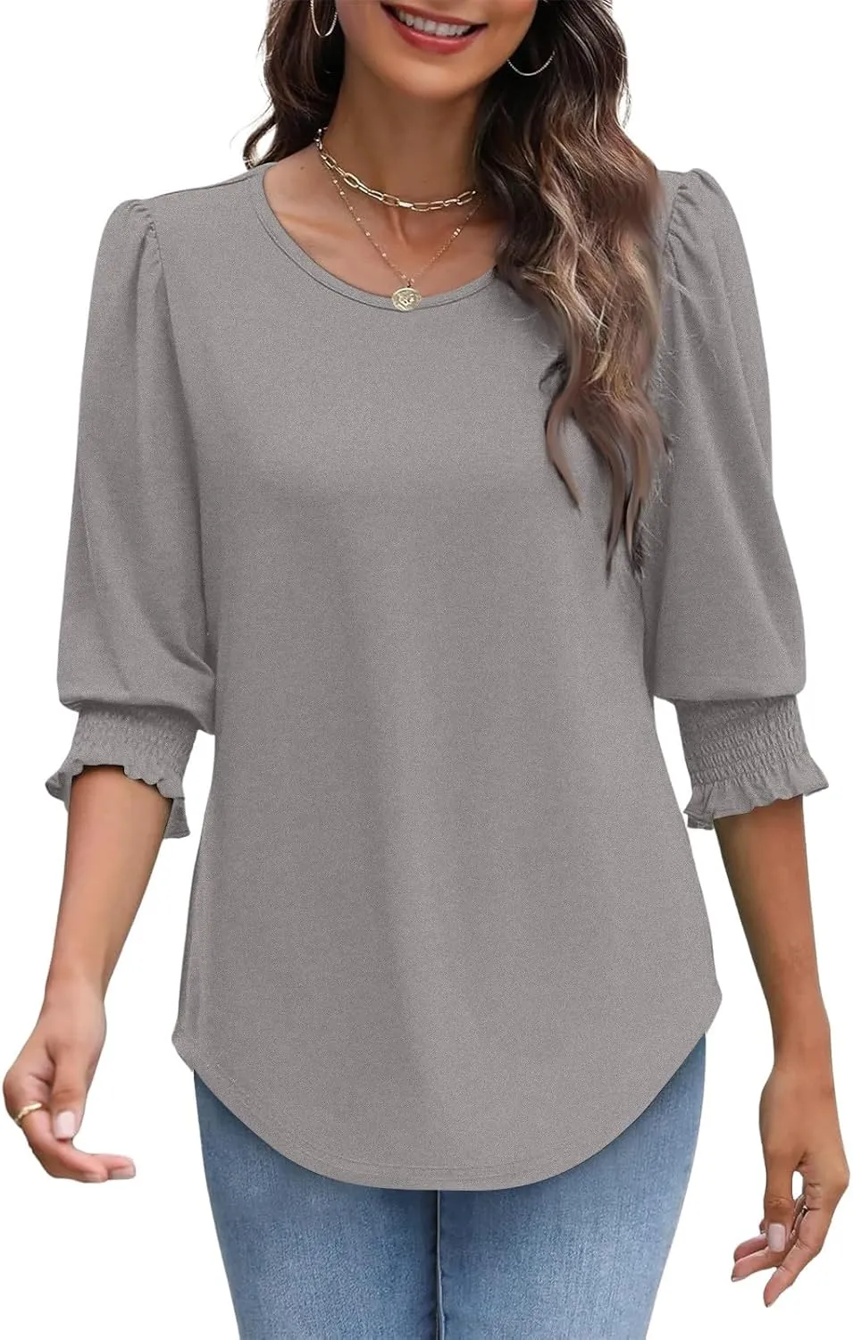 Half Sleeve T Shirts for Women Cute Tops Fashion Business Casual T Shirts Workout Clothes Trendy Vacation Outfits