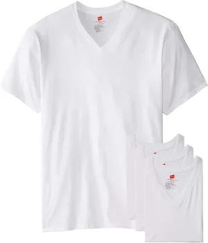 Hanes Big Men's Tall Tagless ComfortSoft V-Neck Undershirt 3-Pack