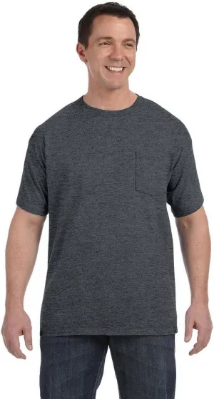 Hanes - Tagless Short Sleeve Pocket T-Shirt - 5590