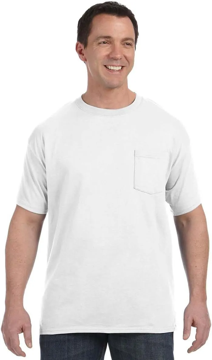 Hanes - Tagless Short Sleeve Pocket T-Shirt - 5590
