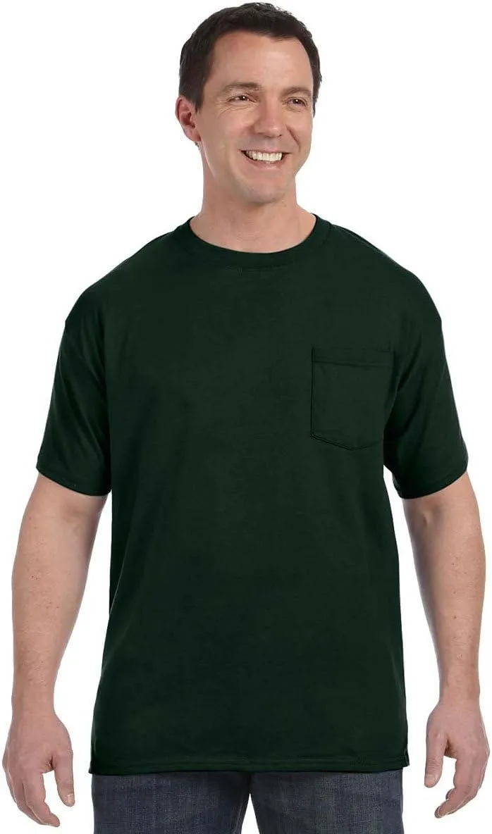 Hanes - Tagless Short Sleeve Pocket T-Shirt - 5590