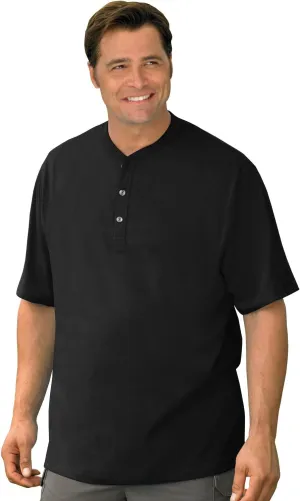 Harbor Bay by DXL Men's Big and Tall Wicking Jersey Henley Shirt