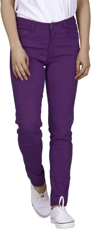 HDE Women's Mid-Rise Stretchy Denim Slim Fit Skinny Jeans