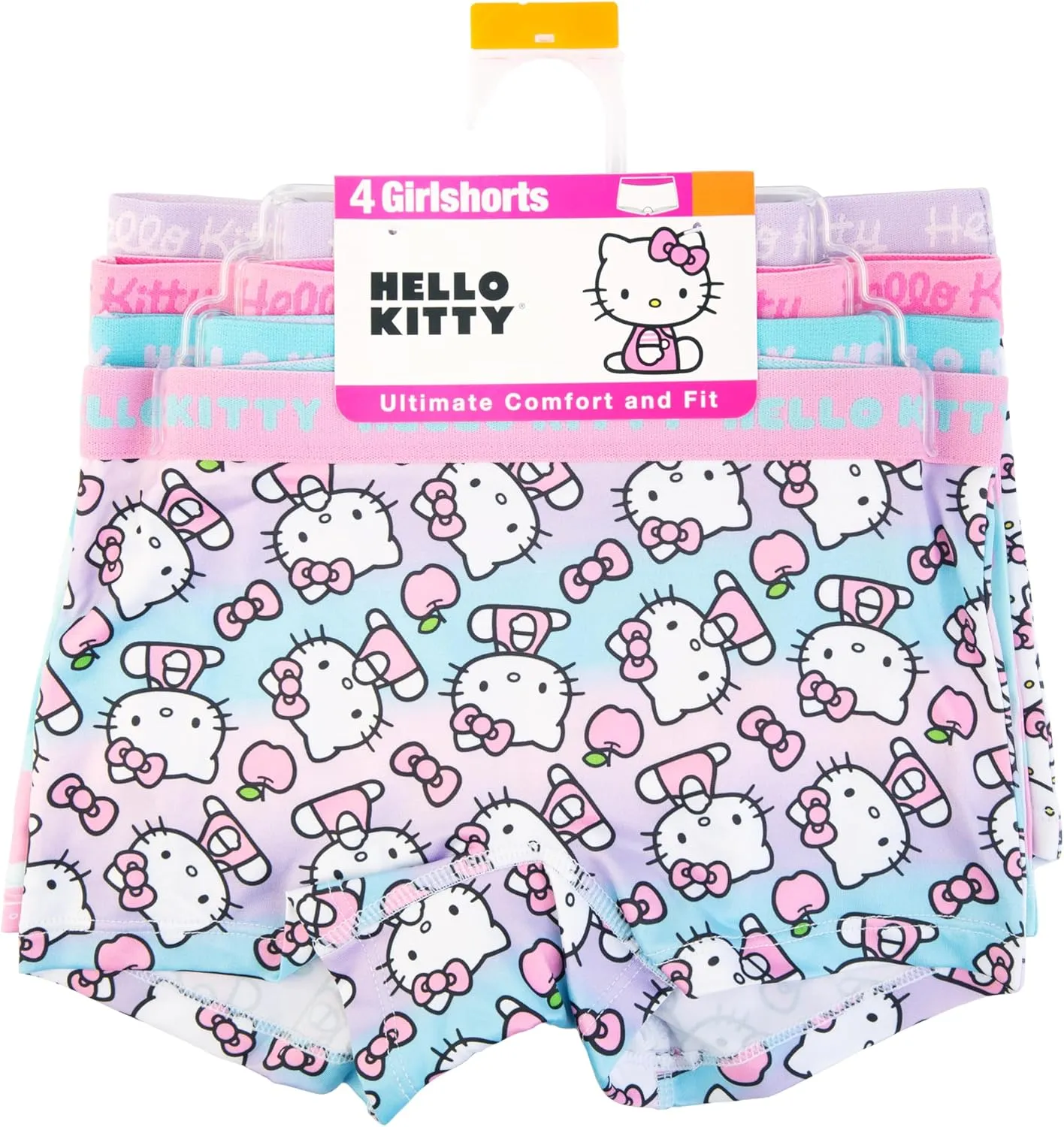 Hello Kitty Girls' 100% Combed Cotton Underwear in Sizes 2/3t, 4t, 4, 6 and 8