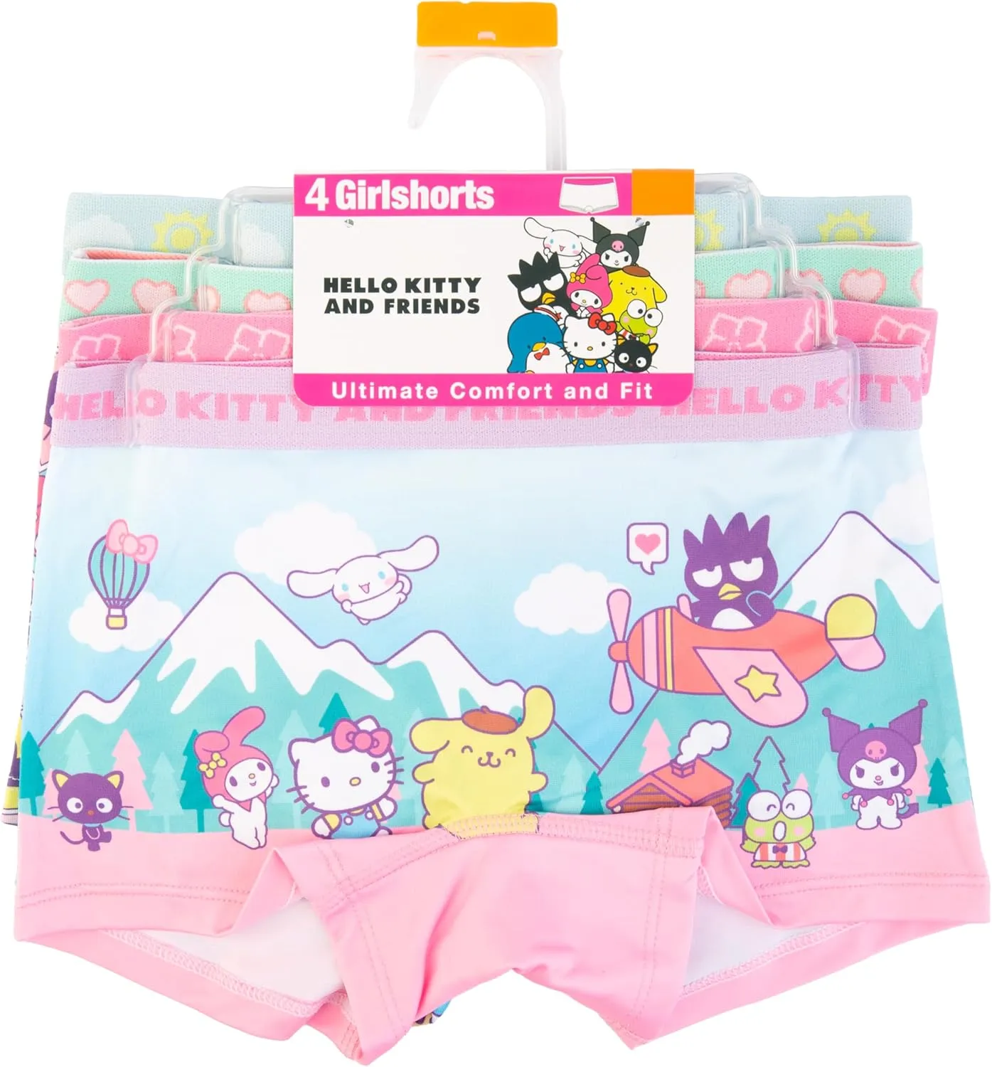 Hello Kitty Girls' 100% Combed Cotton Underwear in Sizes 2/3t, 4t, 4, 6 and 8