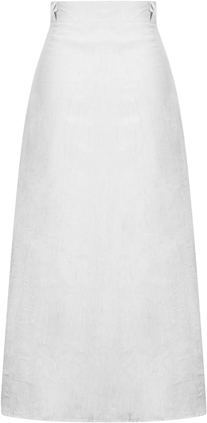 High Waist Skirts for Women Dressy Casual Skirts Button Down A Line Skirts Summer Boho Skirts Vintage Basic Skirts