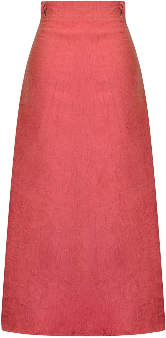 High Waist Skirts for Women Dressy Casual Skirts Button Down A Line Skirts Summer Boho Skirts Vintage Basic Skirts